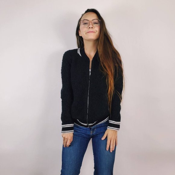 Black and White Track Jacket - Picture 3 of 5